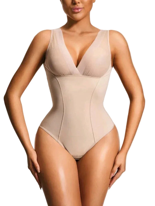 Deep-V Snatch Thong Bodysuit