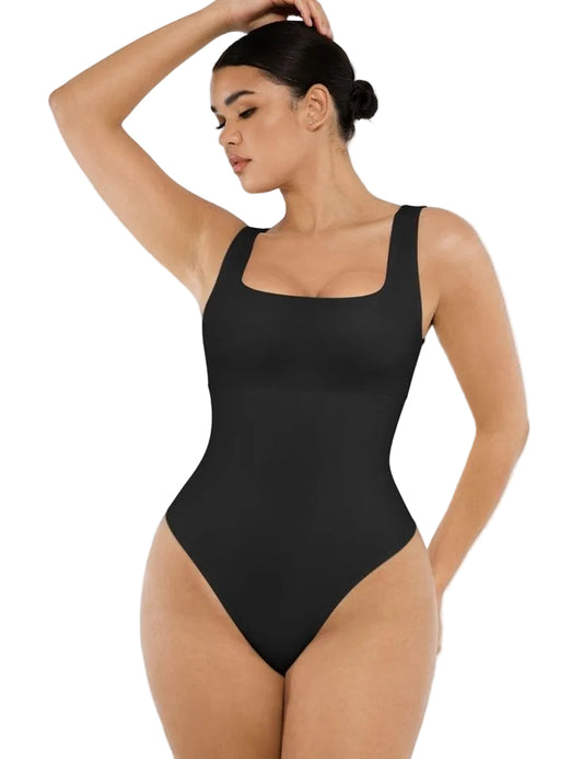 Square Neck Sleeveless Bodysuit