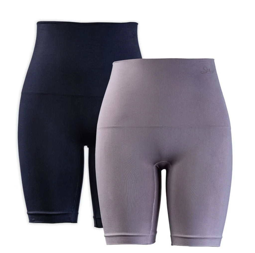 High Waist Mid-Thigh Shorts 2Pack